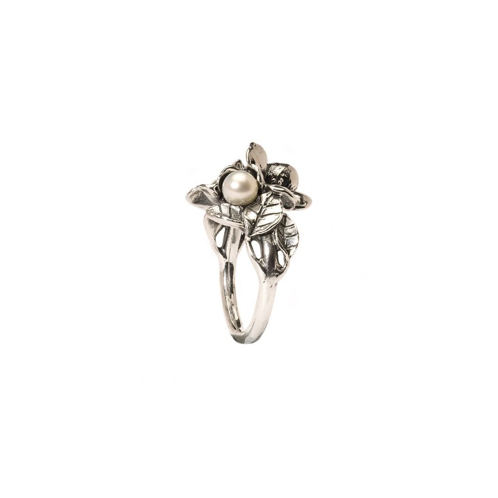 1 - Hawthorn ring with pearl Trollbeads Argento TAGRI-00225 size 15