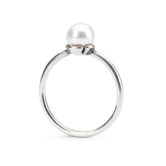 1 - Delicate white pearl ring TAGRI-00416 size 14