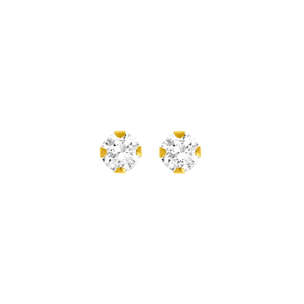 1 - Woman earrings point of light Yellow Gold Stroili 1401117 Bon Ton