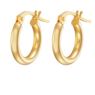 1 - Women's hoop earrings Yellow Gold Stroili 1401765 Toujours