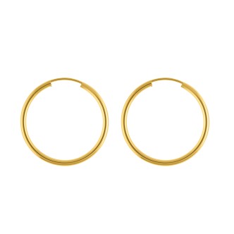 1 - Women's hoop earrings Yellow Gold Stroili 1401734 Toujours