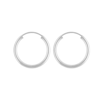 1 - White Gold Woman Hoop Earrings Stroili 1400929 Toujours