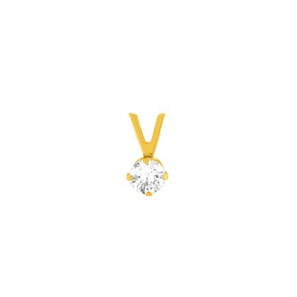 1 - 9Kt Yellow Gold Point Light Woman Pendant Stroili 1400596 Poeme