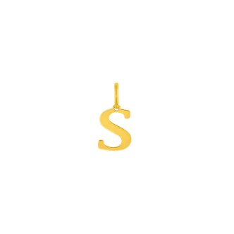 1 - Woman pendant letter S 9Kt Yellow Gold Stroili 1411870 Poeme