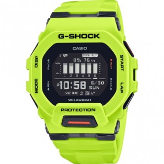 1 - Casio G-Shock Squad yellow resin GBD-200-9ER digital men's watch