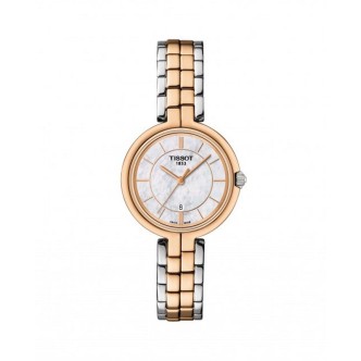 1 - Orologio Tissot Flamingo donna solo tempo rosato madreperla T094.210.22.111.00 acciaio