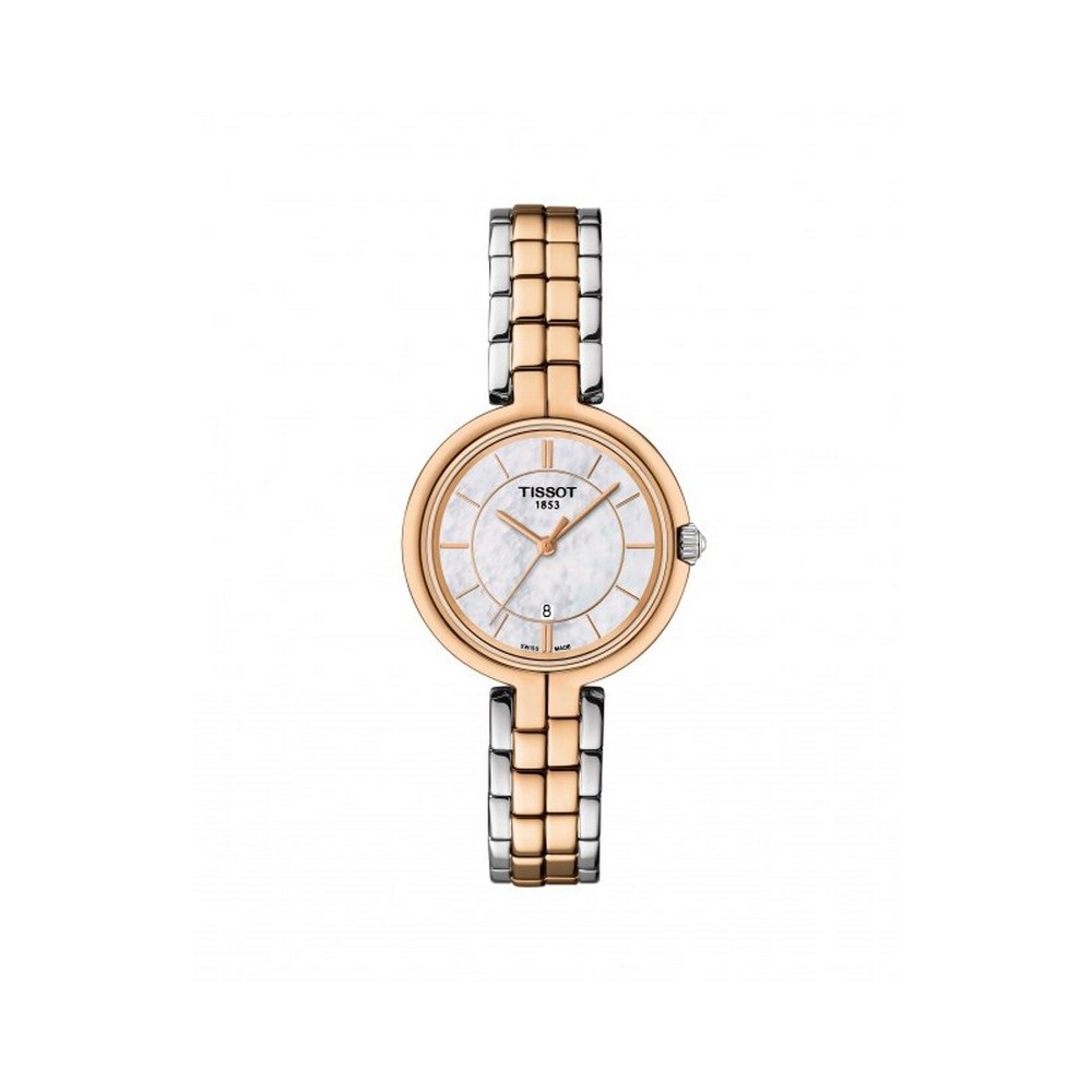 1 - Tissot Flamingo women's watch only time rosé mother of pearl T094.210.22.111.00 steel