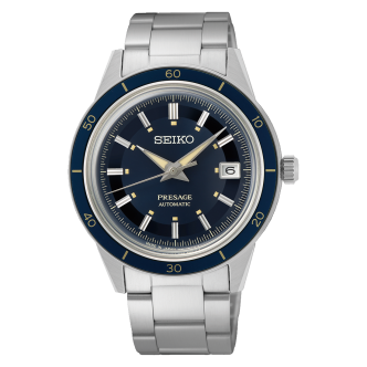 1 - Seiko Presage automatic blue SRPG05J1 steel manual winding watch