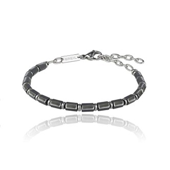 1 - Bracciale Breil TJ2660 in acciaio lucido ed Ematite collezione Krypton