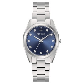 1 - Bulova women's watch Surveyor blue time only 96P229