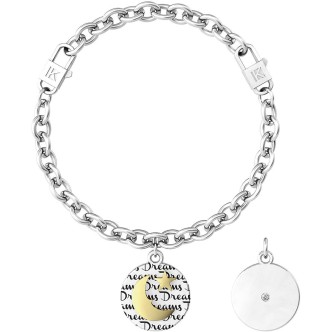 1 - Kidult woman golden moon bracelet 731971 steel Symbols