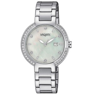 1 - Orologio donna Vagary by Citizen Flair madreperla con cristalli IU2-511-11