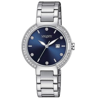 1 - Orologio donna Vagary by Citizen Flair blu con cristalli IU2-511-71