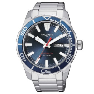 1 - Orologio uomo Vagary by Citizen automatic AQUA Gearmatic blu IX3-416-71