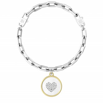 1 - Kidult Mom heart bracelet 731926 316L steel Family collection