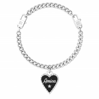 1 - Bracciale Kidult Amica sei Unica 731937 acciaio 316L collezione Love