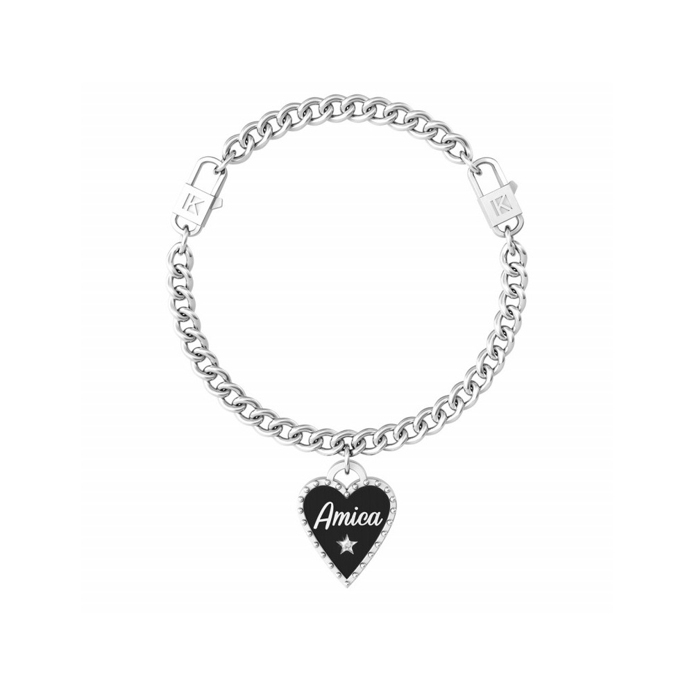 1 - Bracciale Kidult Amica sei Unica 731937 acciaio 316L collezione Love