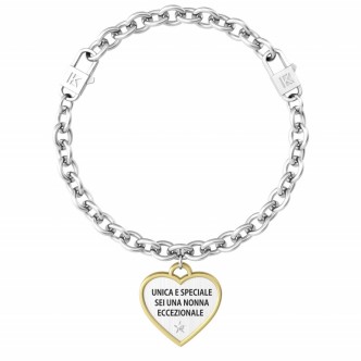 1 - Bracciale Kidult donna Nonna eccezionale 731943 acciaio 316L Family