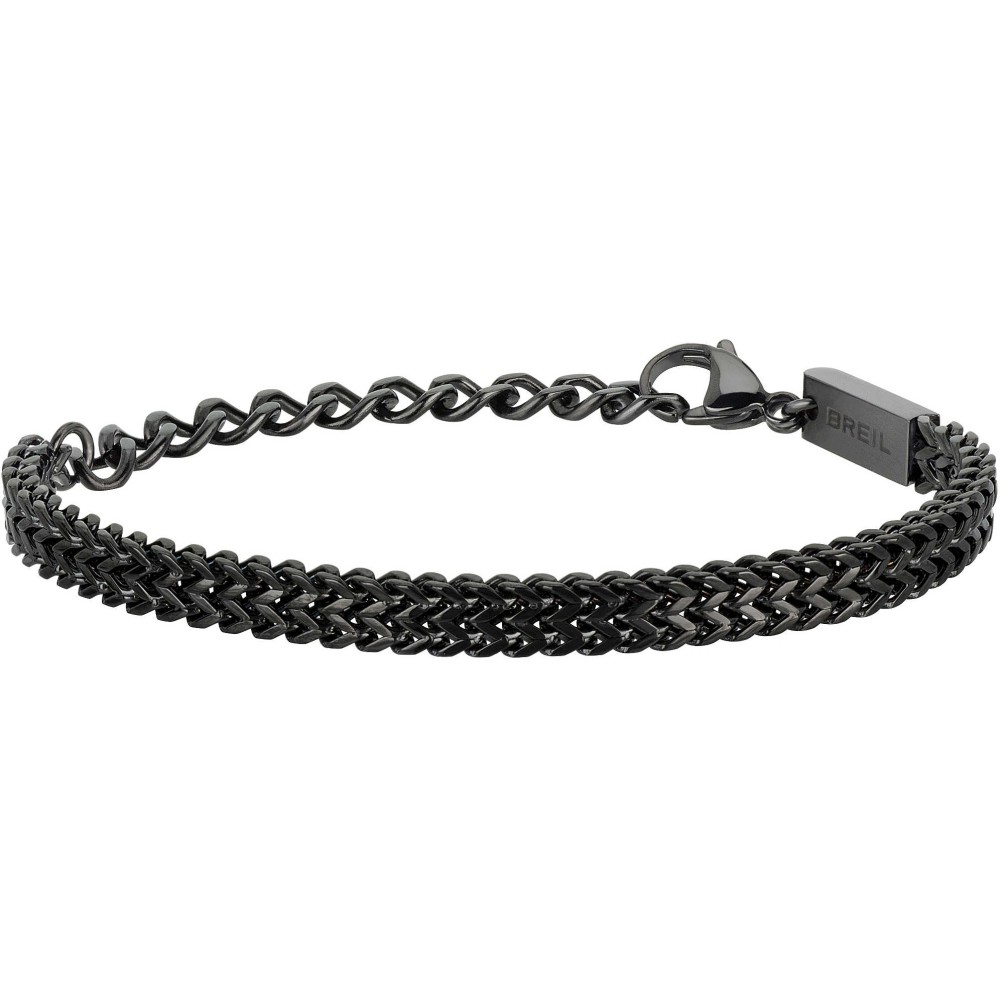 1 - Bracciale Breil TJ2140 in acciaio IP Nero collezione Groovy