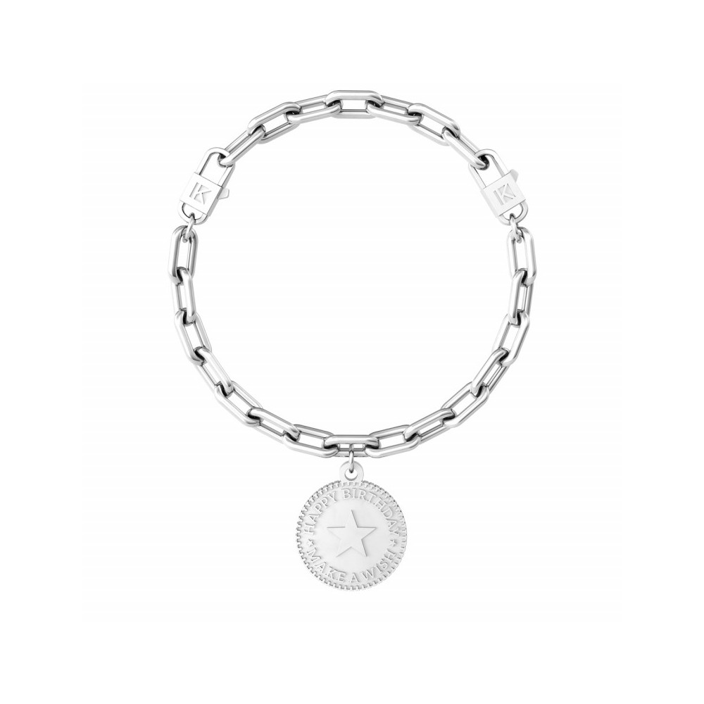 1 - Kidult bracelet coin Happy Birthday 731954 steel Special Moments collection