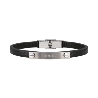 1 - Bracciale uomo Breil Bridge pelle marrone TJ3096