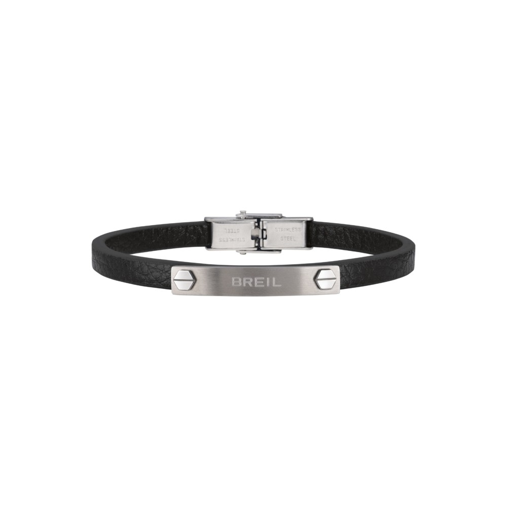 1 - Bracciale uomo Breil Bridge pelle marrone TJ3096