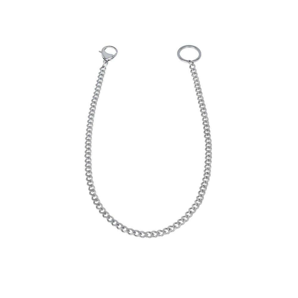 1 - Breil Gritty steel keyring chain TJ3059