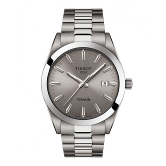 1 - Orologio uomo solo tempo Tissot Gentleman Titanium grigio T127.410.44.081.00