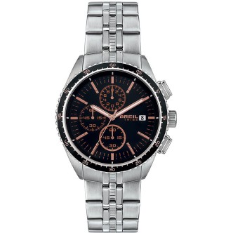 1 - Breil Net black and pink men's chronograph watch EW0545 steel