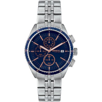 1 - Breil Tribe Net blue and pink chronograph men's watch EW0544 steel