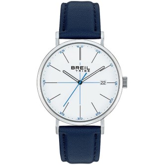 1 - Breil Gently EW0546 white and blue leather only time man watch