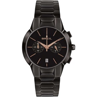 1 - Breil New One Black man chronograph watch TW1912 steel