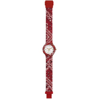 1 - Only time watch woman Hip Hop Bandana red HWU1052 silicone