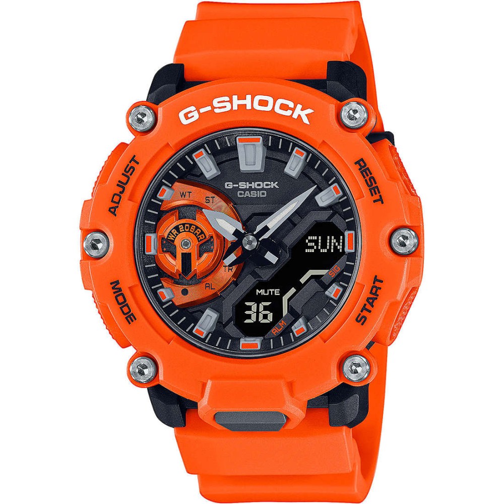 1 - Orologio uomo Casio G-Shock Arancione GS Basic GA-2200M-4AER resina