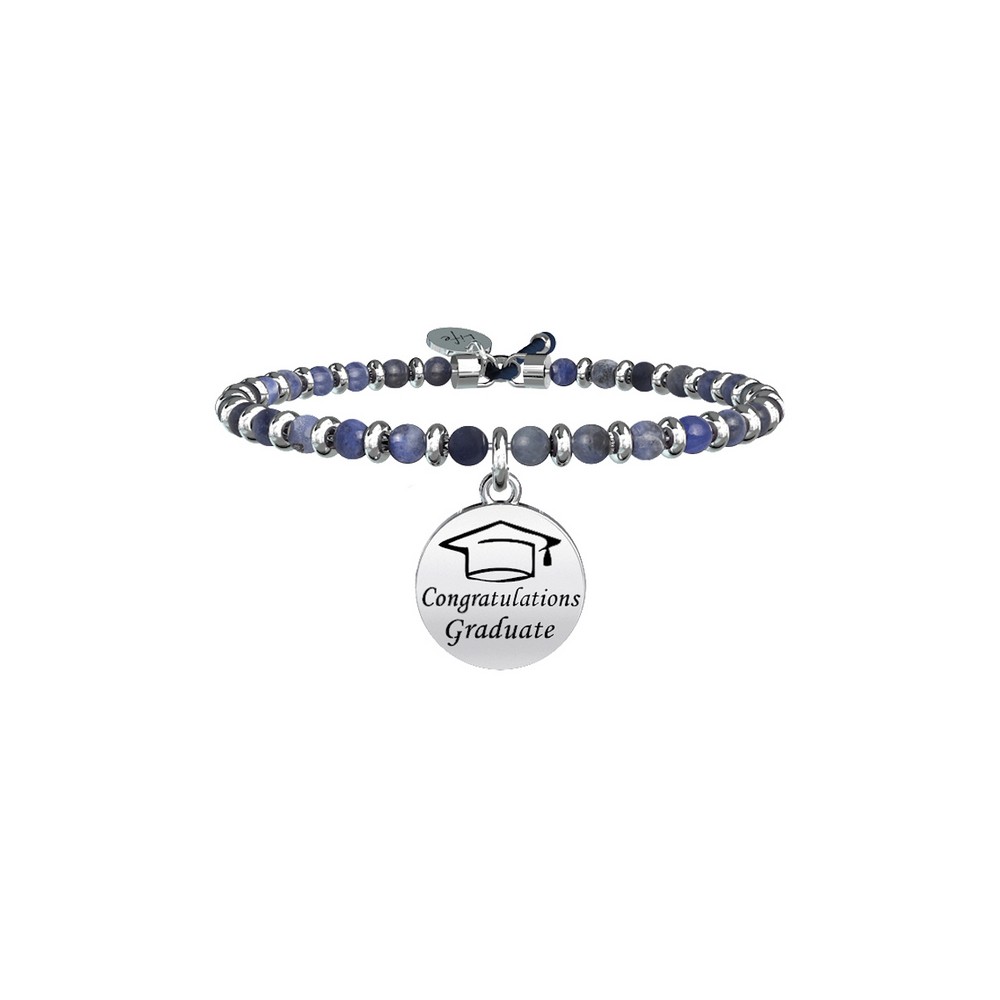 1 - Sodalite Bracelet Kidult 731435 steel 316L graduation pendant Special Moments collection