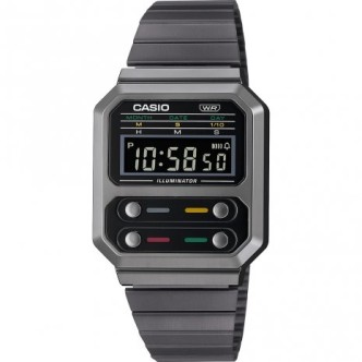 1 - Casio Vintage A100 digital watch black A100WEGG-1AEF resin