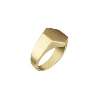 1 - Breil man ring golden Kaleido steel TJ3067 mis. 25