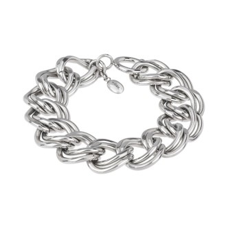 1 - Bracciale donna Breil Hyper catena a cerchi TJ3040 acciaio