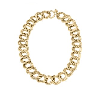 1 - Breil Hyper women's golden necklace with circle chain TJ3043 steel