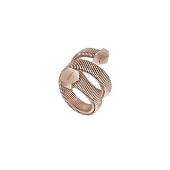 1 - Breil Gleam woman ring rosé TJ3056 steel