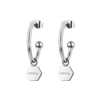 1 - Breil Promise steel woman hoop earrings TJ3080