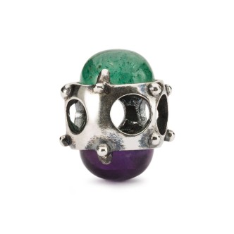 1 - Gift of Courage Trollbeads TAGBE-00284 925 silver with aventurine