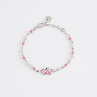 1 - Mabina butterfly girl bracelet 533483 925 silver with enamel