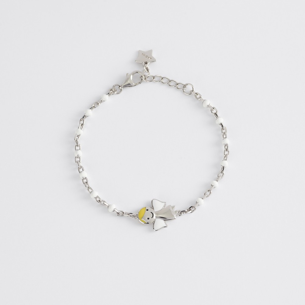 1 - Mabina angel girl bracelet 533489 925 silver with enamel