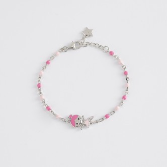 1 - Mabina ballerina girl bracelet 533490 925 silver with enamel