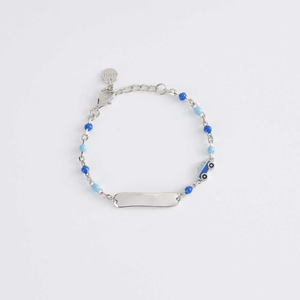 1 - Mabina plate baby bracelet 533496 925 silver with enamel