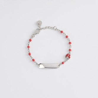 1 - Mabina ladybug girl bracelet 533498 925 silver with enamel