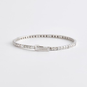 1 - Woman Tennis bracelet Mabina Silver 925 studs 533504-S