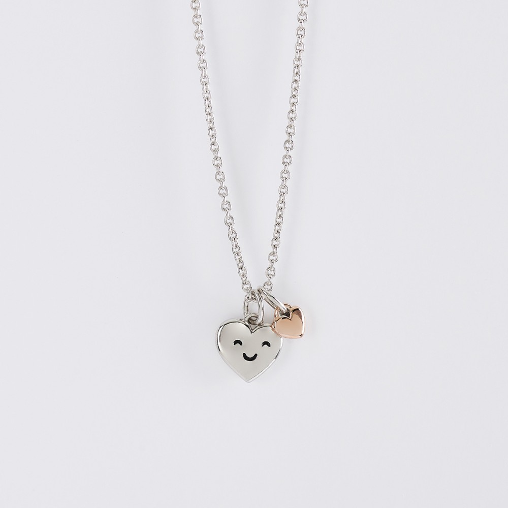 1 - Little girl hearts necklace 553421 Mabina 925 silver