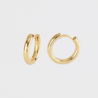 1 - Woman golden hoop earrings Mabina 563474 Silver 925